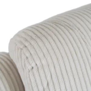 Scaun de masaj reclinabil din catifea bej BOX