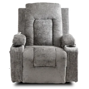 Scaun de masaj BOX, velur gri