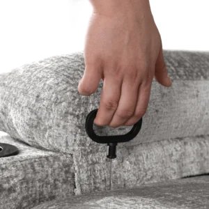 Scaun de masaj BOX, velur gri