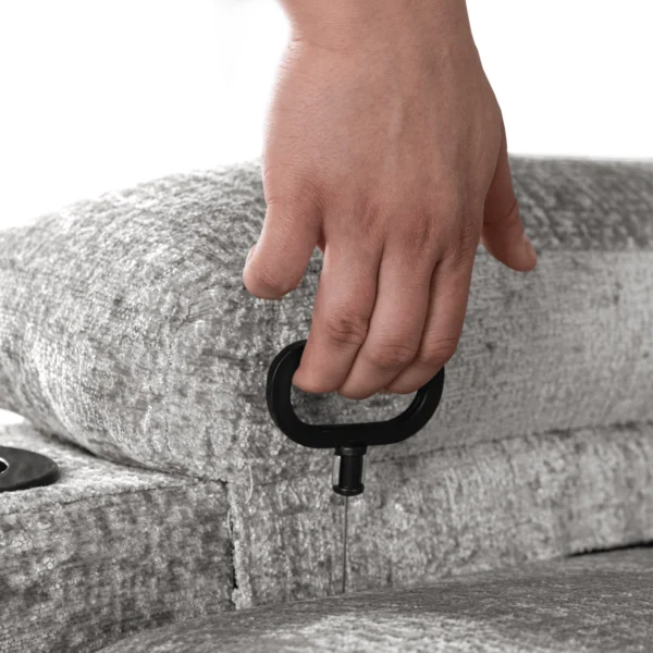 Scaun de masaj BOX, velur gri