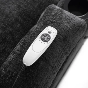 Scaun de masaj reclinabil BOX din velur negru