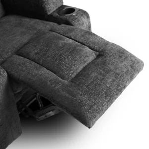 Scaun de masaj reclinabil BOX din velur negru