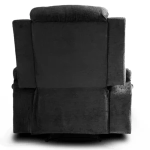 Scaun de masaj reclinabil BOX din velur negru