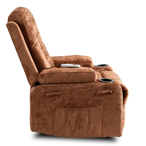 Scaun de masaj reclinabil BOX Brown Velour