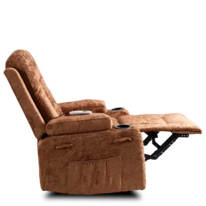 Scaun de masaj reclinabil BOX Brown Velour