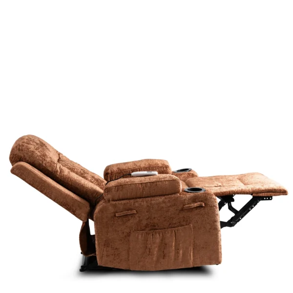 Scaun de masaj reclinabil BOX Brown Velour