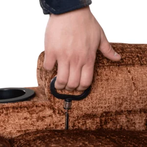 Scaun de masaj reclinabil BOX Brown Velour