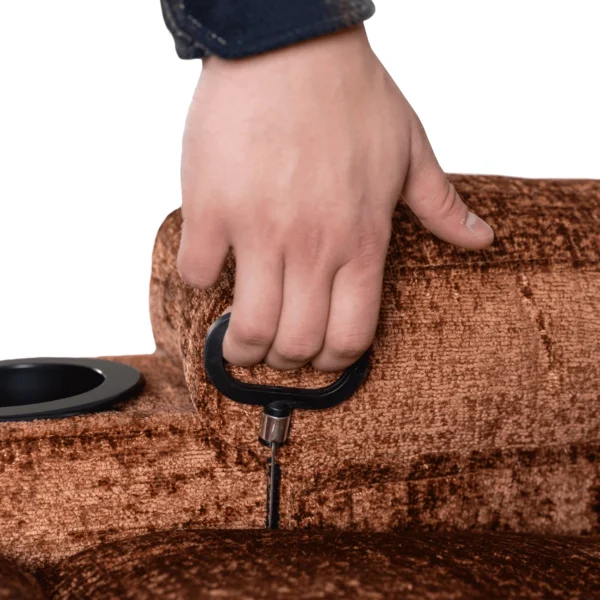 Scaun de masaj reclinabil BOX Brown Velour