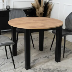 product-3215-0-1 HARRY Masă extensibilă 102-142 cm Craft stejar/negru — Mese