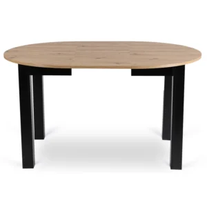 product-3216-4 HARRY Masă extensibilă 102-142 cm Stejar Artisan/Negru — Mese