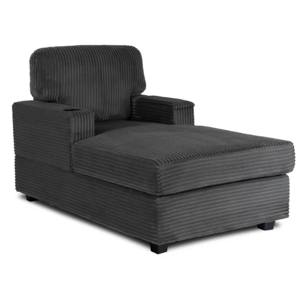 product-3221-0 NEO fotoliu lounge din catifea gri — Fotolii de relaxare