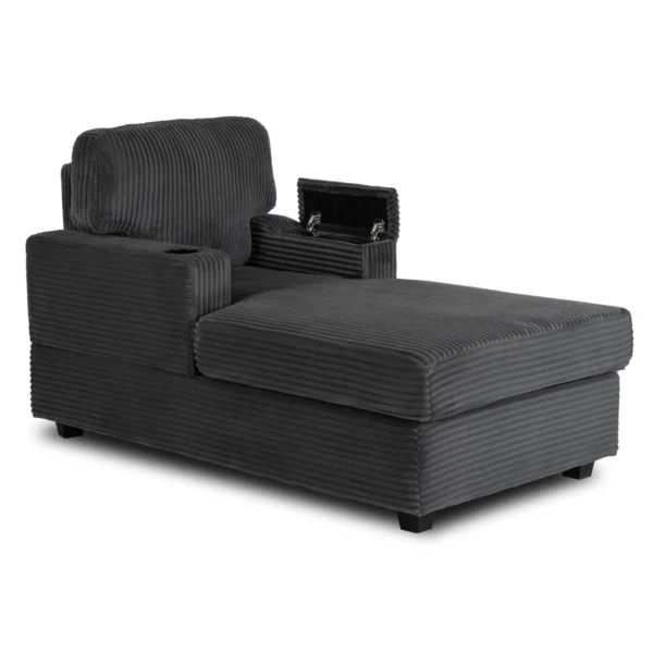 product-3221-1 NEO fotoliu lounge din catifea gri — Fotolii de relaxare