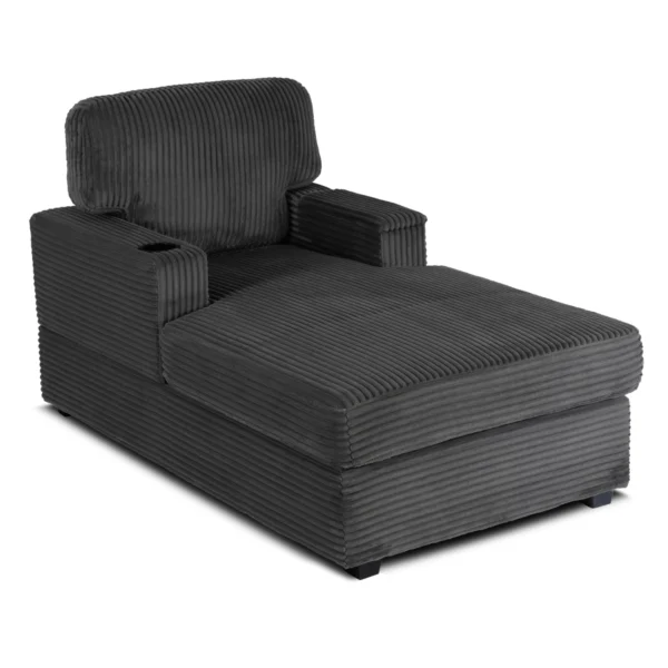 product-3221-2 NEO fotoliu lounge din catifea gri — Fotolii de relaxare
