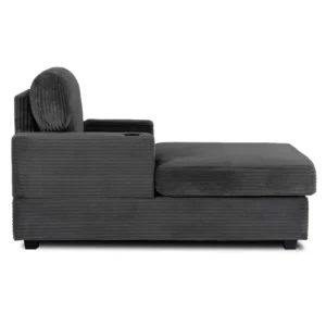 product-3221-4 NEO fotoliu lounge din catifea gri — Fotolii de relaxare