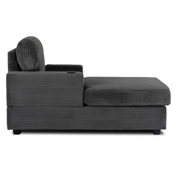 product-3221-4 NEO fotoliu lounge din catifea gri — Fotolii de relaxare