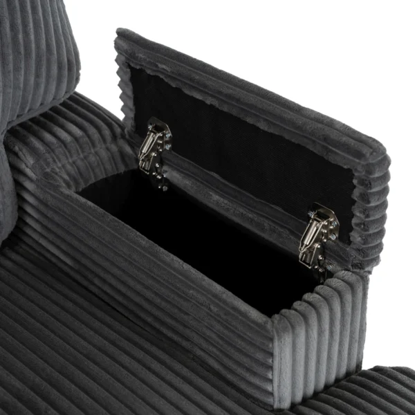 product-3221-7 NEO fotoliu lounge din catifea gri — Fotolii de relaxare