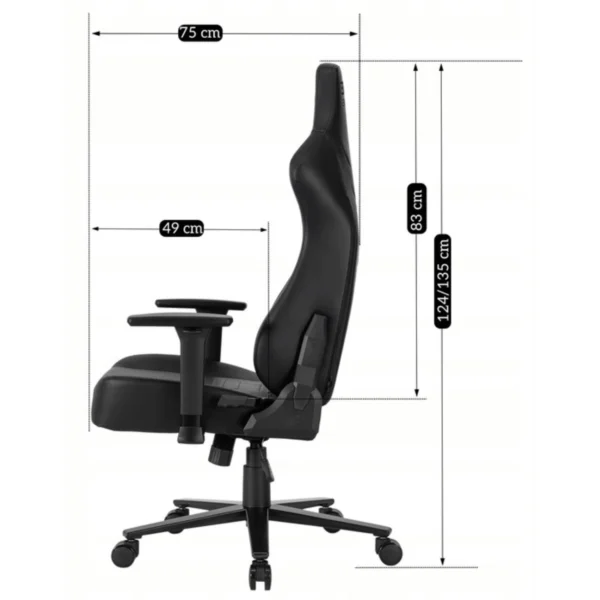 product-3223-17 APEX Swivel Gaming Scaun negru — MOBILA