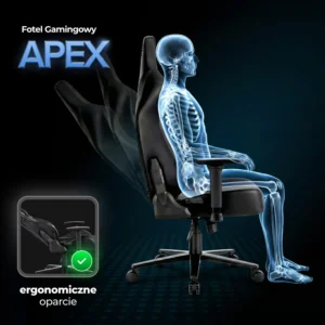 product-3223-2 APEX Swivel Gaming Scaun negru — MOBILA