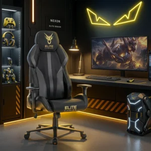 product-3225-0-1 NEXON Scaun rotativ pentru jocuri negru/galben — MOBILA