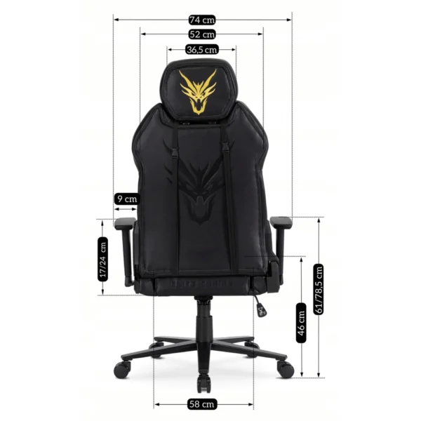 product-3225-15 NEXON Scaun rotativ pentru jocuri negru/galben — MOBILA