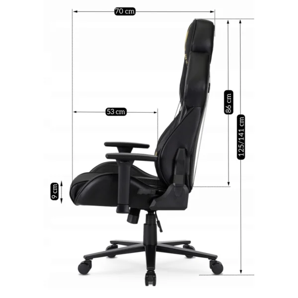 product-3225-16 NEXON Scaun rotativ pentru jocuri negru/galben — MOBILA