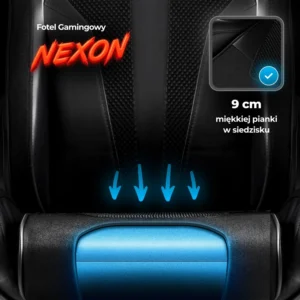 product-3225-4 NEXON Scaun rotativ pentru jocuri negru/galben — MOBILA