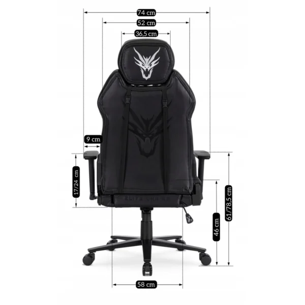 product-3226-15 NEXON Scaun rotativ pentru jocuri negru/alb — MOBILA