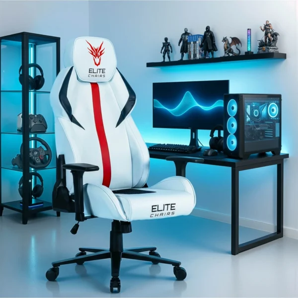 Scaun de gaming pivotant NEXON White