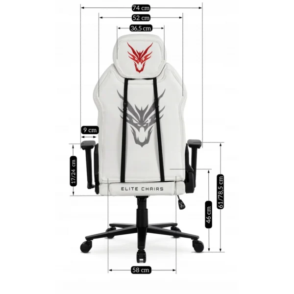 Scaun de gaming pivotant NEXON White