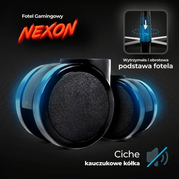 Scaun de gaming pivotant NEXON White