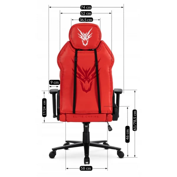 product-3228-15 NEXON Fotoliu rotativ pentru jocuri Roșu — MOBILA