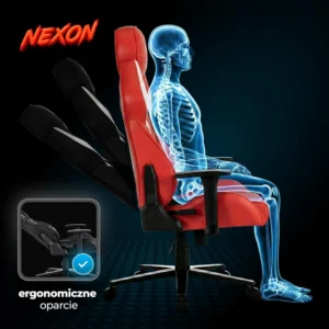 product-3228-2 NEXON Fotoliu rotativ pentru jocuri Roșu — MOBILA