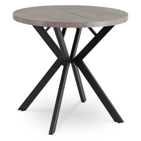 product-3229-0 DORIAN Masă pliantă 80-160 cm Beton/Negru — Mese