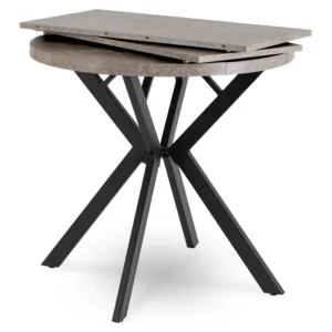 product-3229-4 DORIAN Masă pliantă 80-160 cm Beton/Negru — Mese