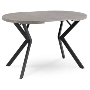 product-3229-5 DORIAN Masă pliantă 80-160 cm Beton/Negru — Mese