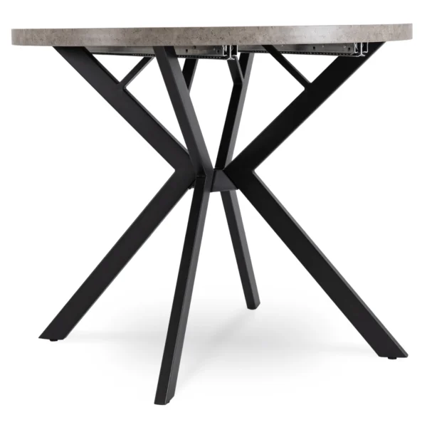 product-3229-7 DORIAN Masă pliantă 80-160 cm Beton/Negru — Mese