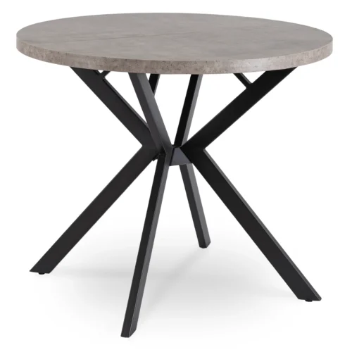 LUGO Masă extensibilă 90–190 cm Beton/Negru