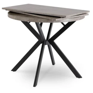 LUGO Masă extensibilă 90–190 cm Beton/Negru