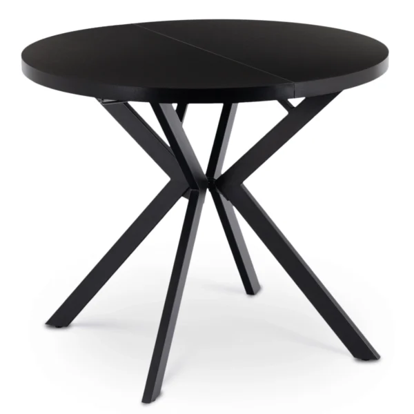 LUGO Masă extensibilă 90–190 cm Negru