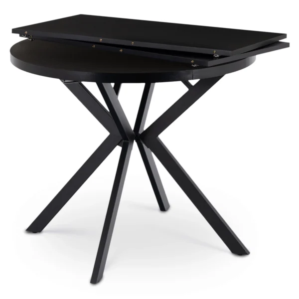 LUGO Masă extensibilă 90–190 cm Negru