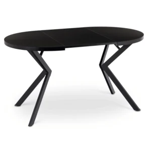 LUGO Masă extensibilă 90–190 cm Negru