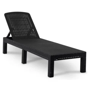 Scaun de grădină ARIZONA Negru Technorattan