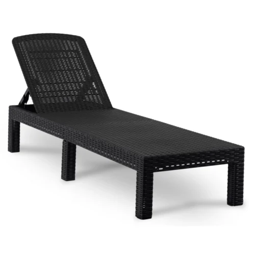 Scaun de grădină ARIZONA Negru Technorattan