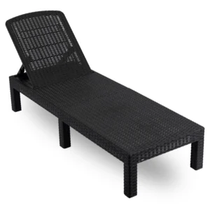 Scaun de grădină ARIZONA Negru Technorattan