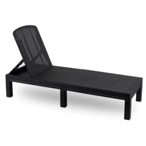 Scaun de grădină ARIZONA Negru Technorattan