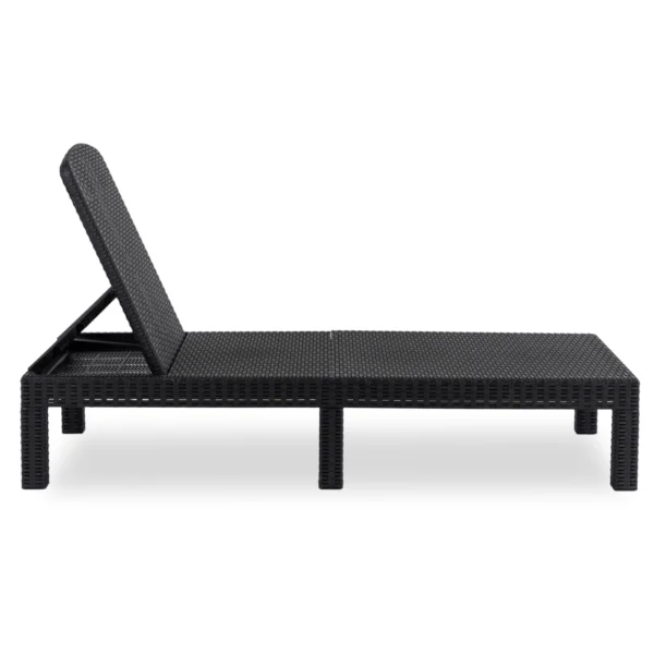 Scaun de grădină ARIZONA Negru Technorattan