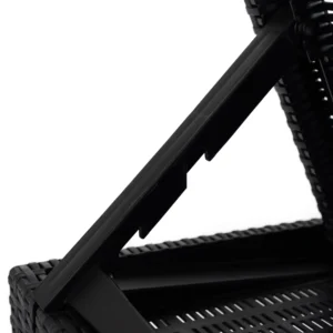 Scaun de grădină ARIZONA Negru Technorattan