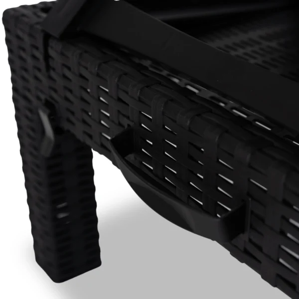 Scaun de grădină ARIZONA Negru Technorattan