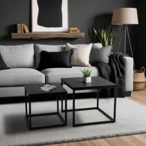 Set masă TEVET negru