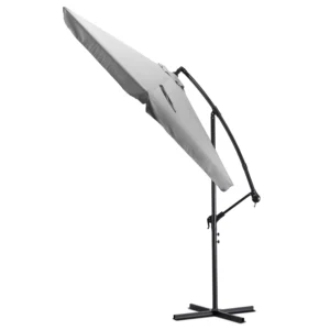 Umbrelă de grădină AKRON gri deschis